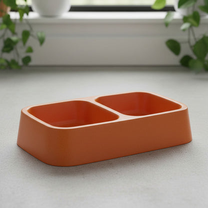 Comedero Doble Para Mascotas 24 X 5,5 cm
