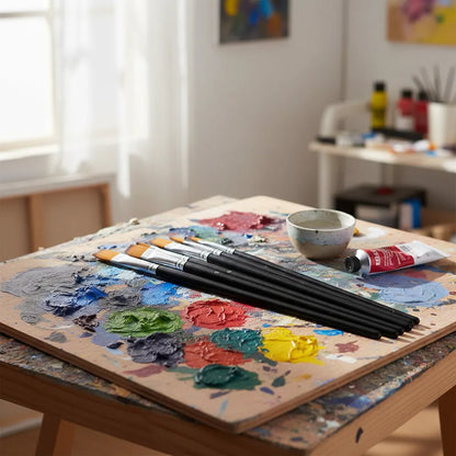 Set De Pinceles Corot En Punta Ancha