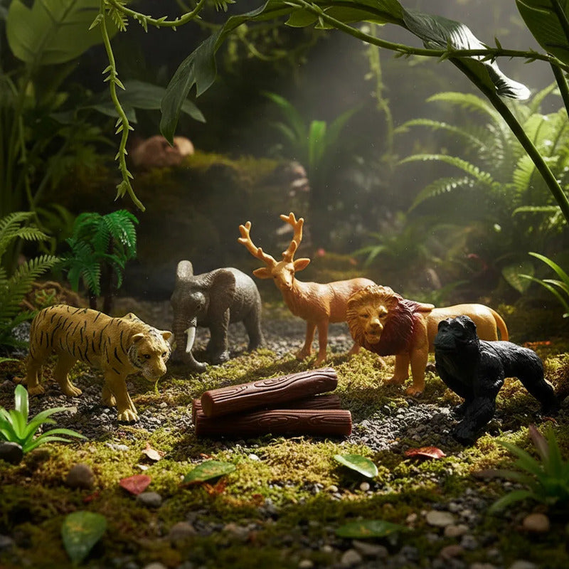 Set De Animales Safari X9