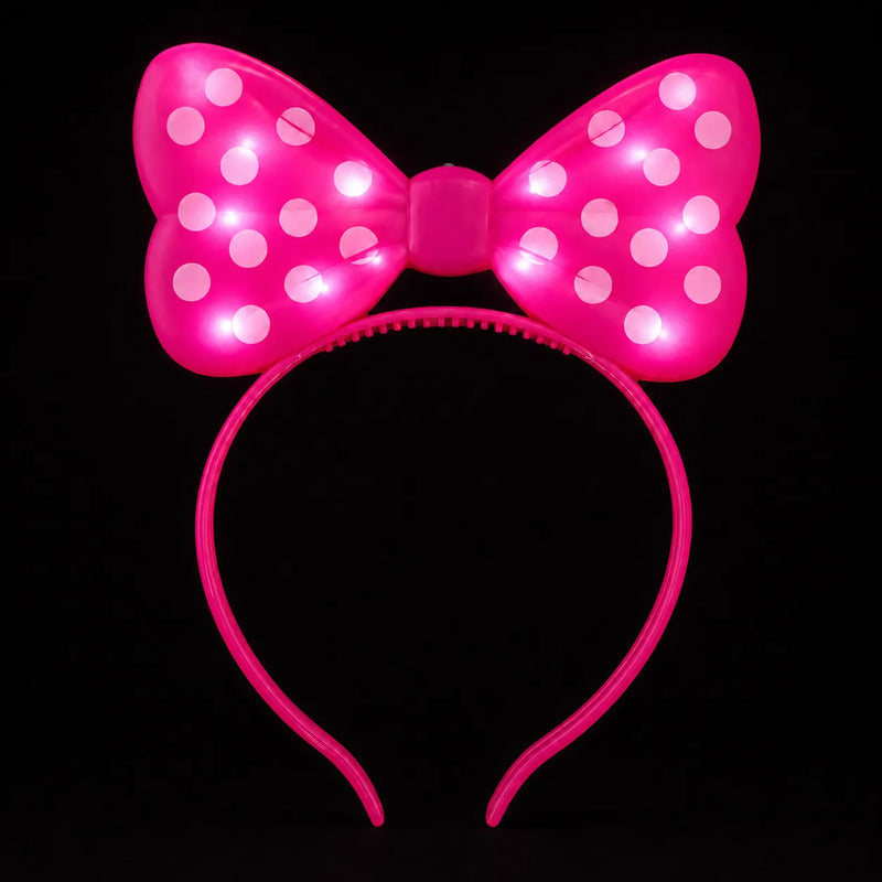 Vincha Minnie Lunares con Luz