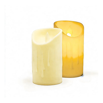 Vela Led Efecto Cebo Blanco Cálido 11cm
