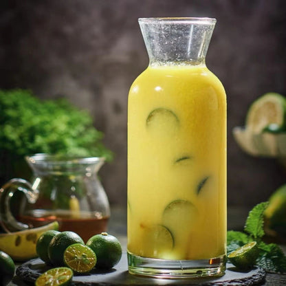 Florero De Vidrio Diseño Cuello 17,5 cm