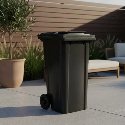 Tacho Contenedor De Basura Negro 120 Lts Negro