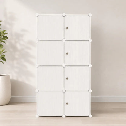 Mueble Texturizado Multifunción De 8 Módulos