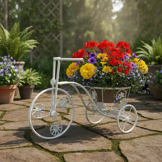 Bici De Metal Chica Blanca