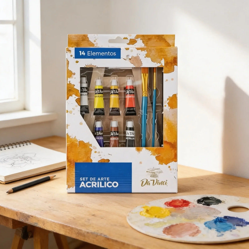 Set De Arte Acrílico Da Vinci