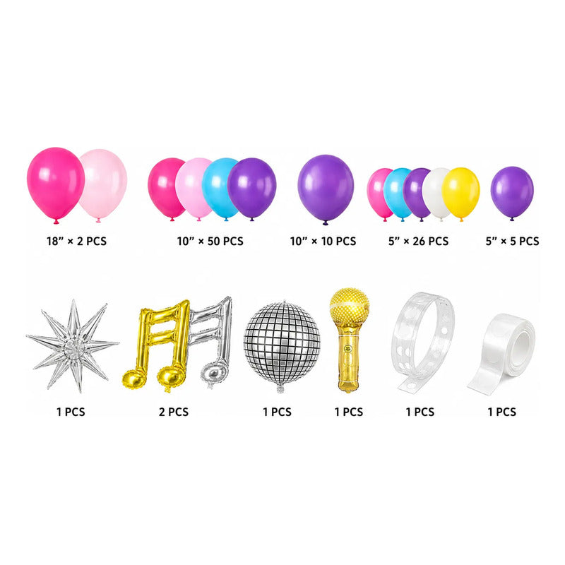 Kit De Globos Nostalgia Disco