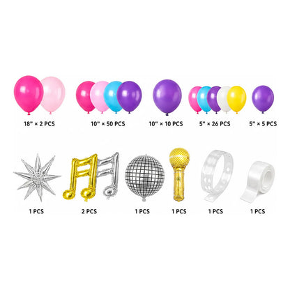 Kit De Globos Nostalgia Disco