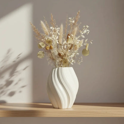 Florero De Plástico Diseño Espiral