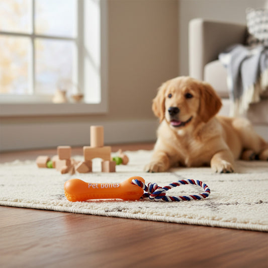 Juguete Hueso Con Cuerda Para Mascotas 15 X 3,5 cm