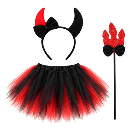 Set Disfraz Chica Diablita