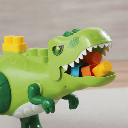 Dinosaurio Con Bloques Para Encastre