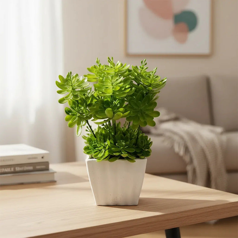 Planta Artificial Sedum En Maceta