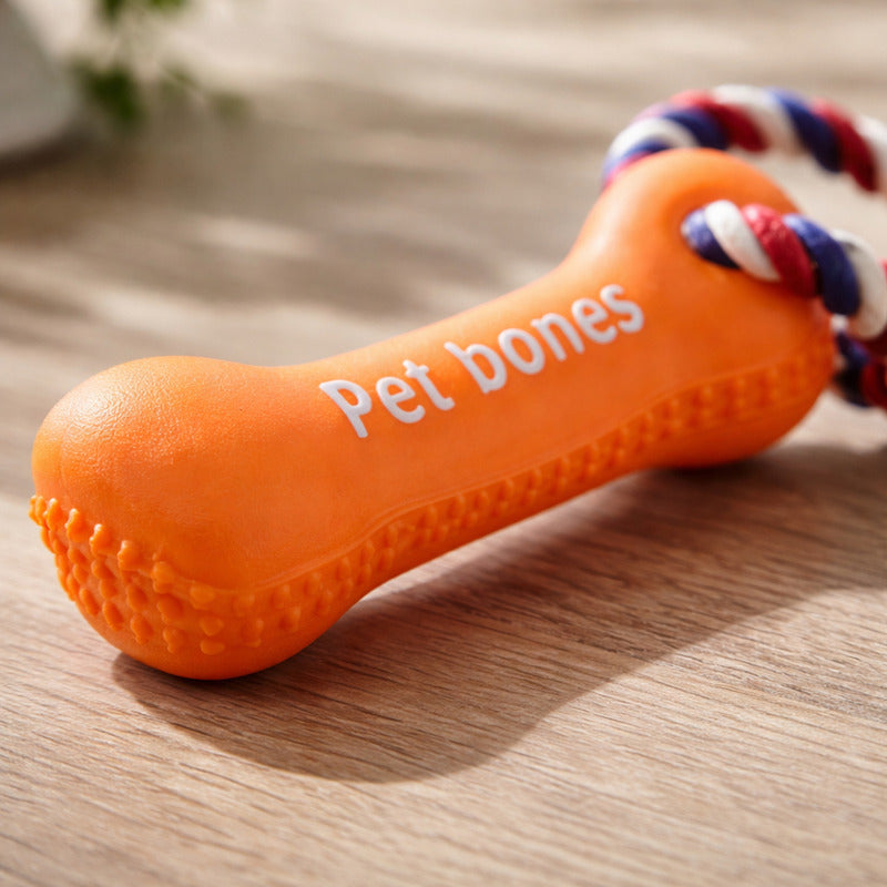 Juguete Hueso Con Cuerda Para Mascotas 15 X 3,5 cm