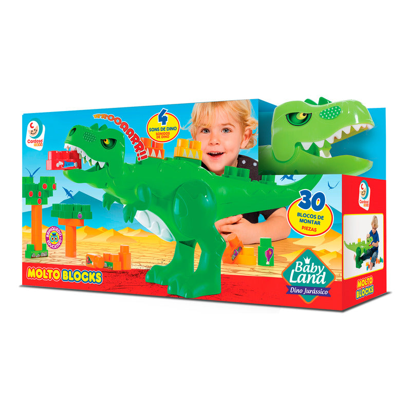 Dinosaurio Con Bloques Para Encastre
