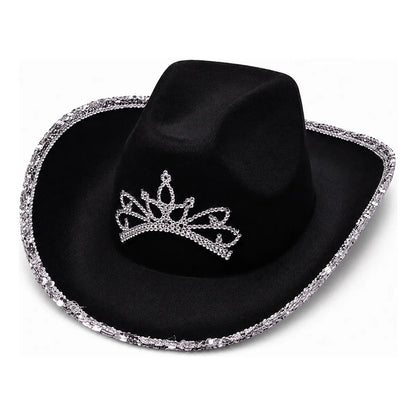 Sombrero Cowboy Con Corona y Strass