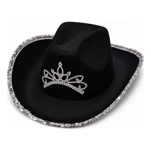 Sombrero Cowboy Con Corona y Strass