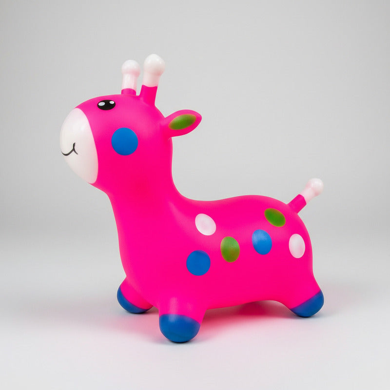Jirafa Saltarín De Goma Inflable 65 X 54 cm