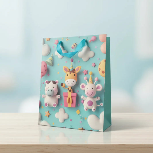 Bolsa De Regalo Chica Diseño Infantil 3D
