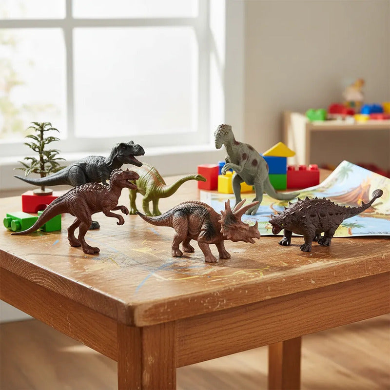 Set De Dinosaurios X6