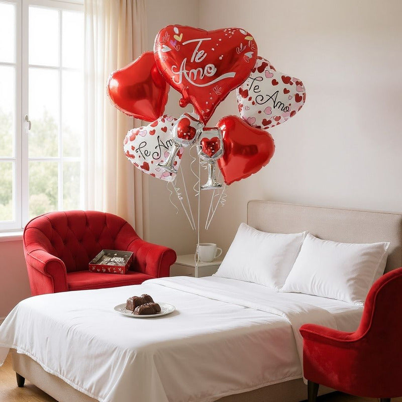 Set De Globos Te Amo