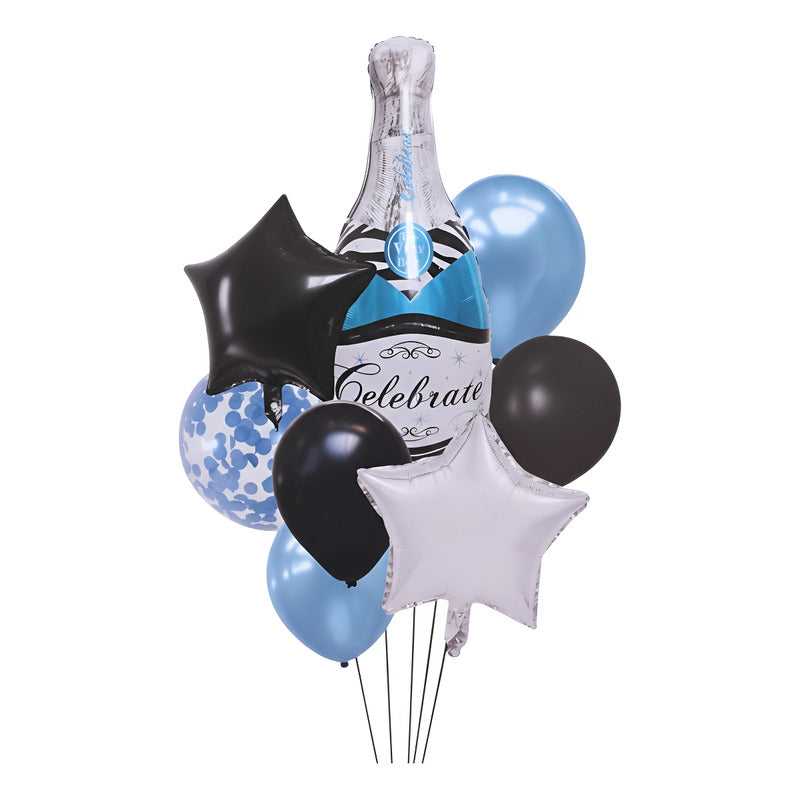 Set De Globos Botella X8