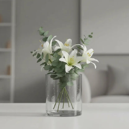 Florero De Vidrio Cilindro
