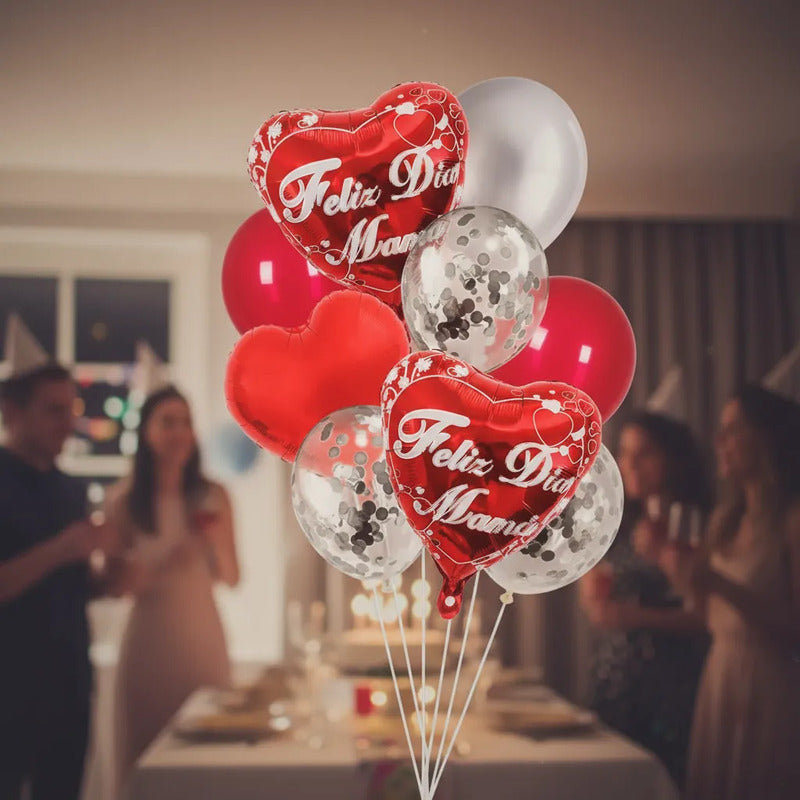 Set De Globos Feliz Dia Mamá