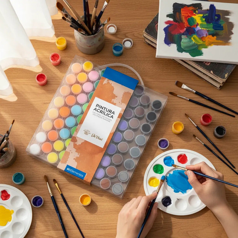 Set De Arte Pintura Acrílica