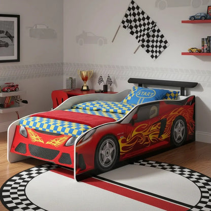 Cama Auto De Niño 1 Plaza Mdf