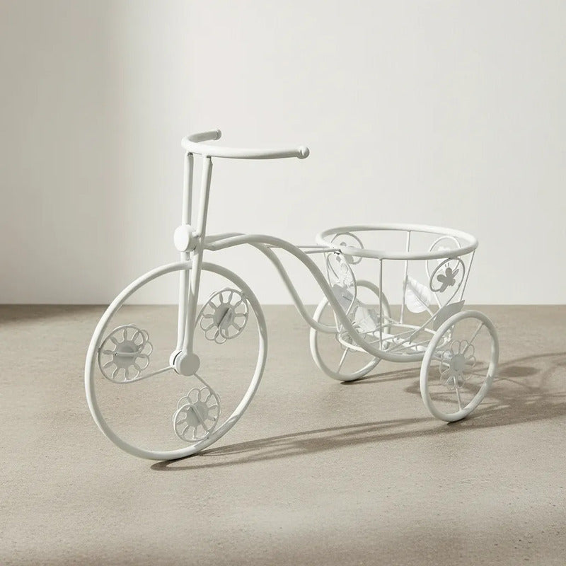 Bici De Metal Chica Blanca