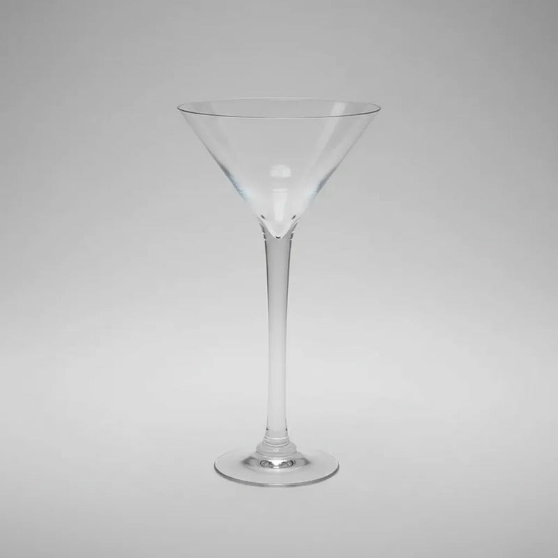 Florero De Vidrio Copa Martini Grande