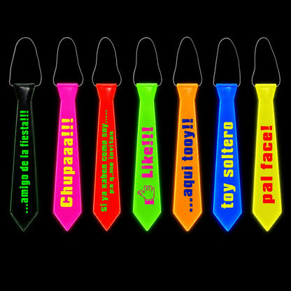 Corbata Fluo con Frase