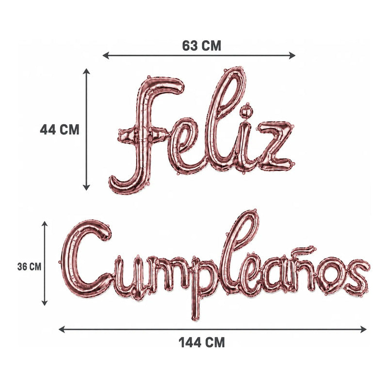 Set de Globos Feliz Cumpleaños