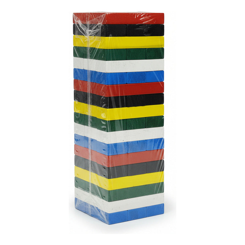 Jenga Chico De Colores Con Dado 23,5 X 7,5 cm