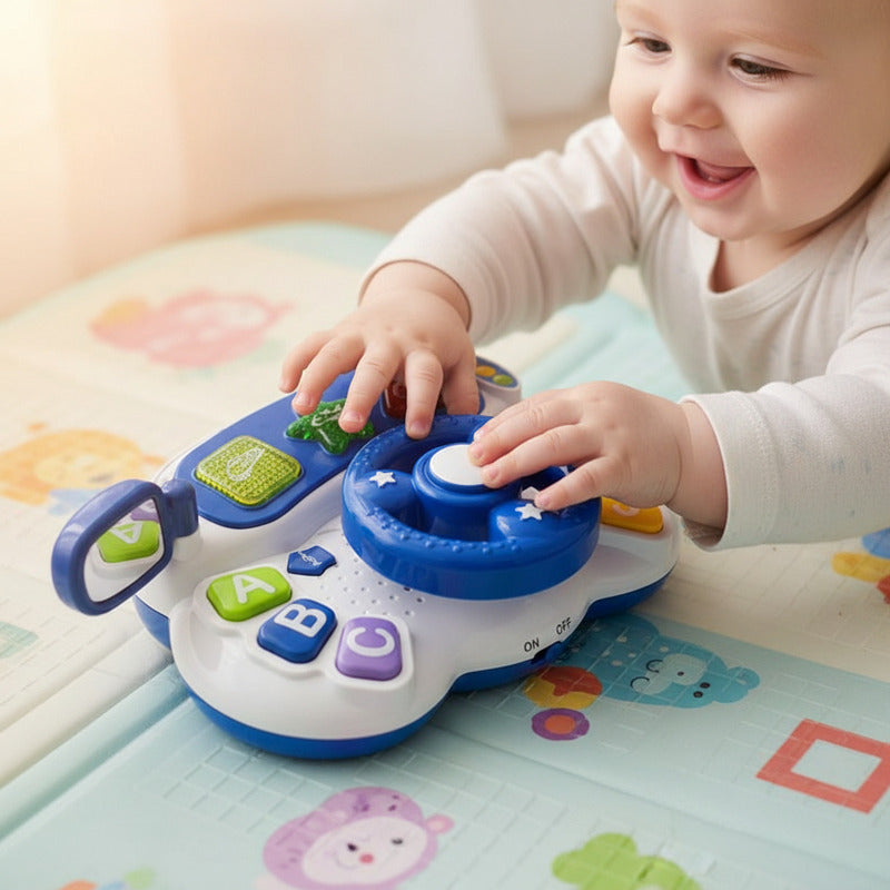 Volante Didáctico Con Luces Y Sonido 20 X 7,5 cm