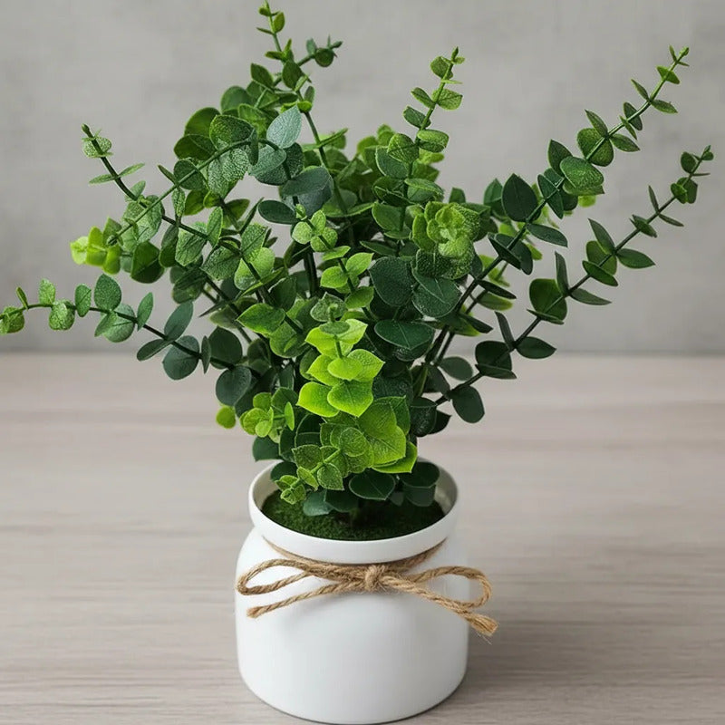 Planta Artificial Eucalipto En Maceta