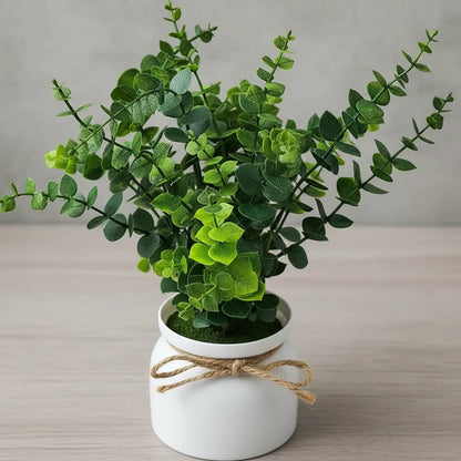 Planta Artificial Eucalipto En Maceta