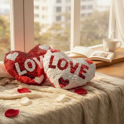 Peluche Corazón Love Con Lentejuelas