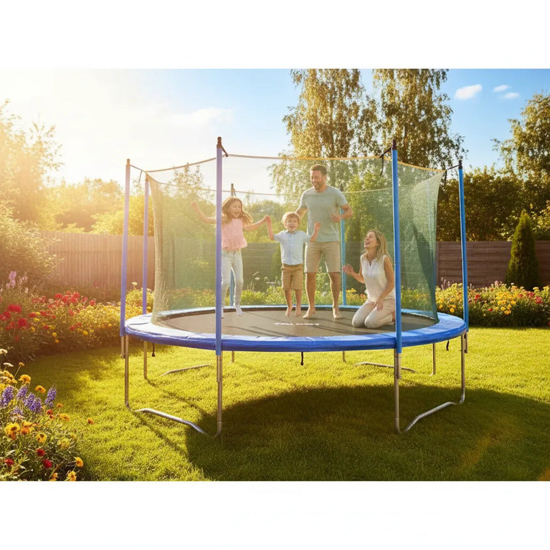 Cama Elástica Con Red De Protección