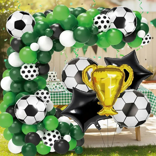 Kit De Globos Futbol Trofeo 81 Piezas