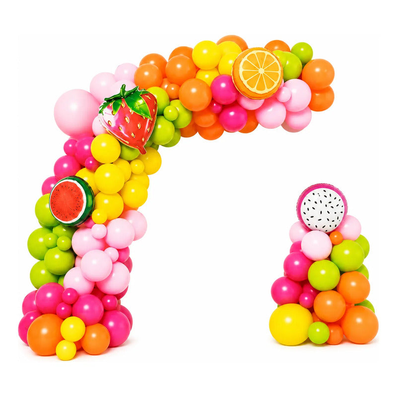Kit Arco De Globos Frutas