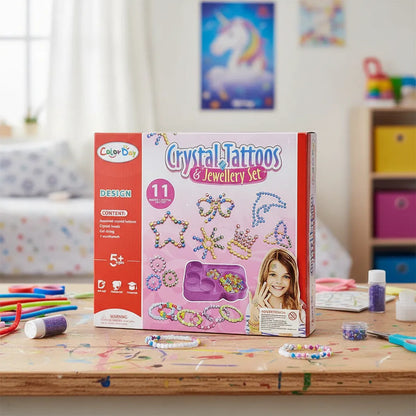 Juego Tattoos Cristal Y Pulseras