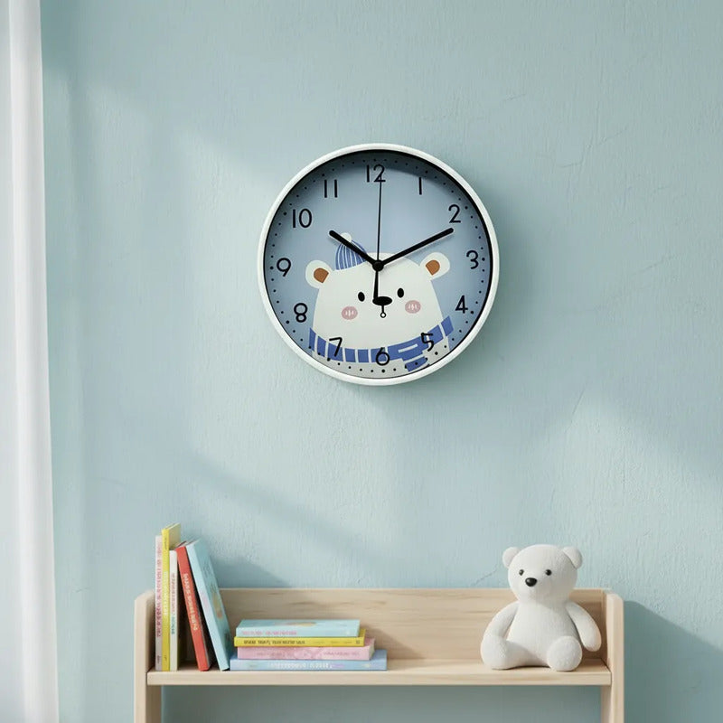 Reloj De Pared Infantil Oso