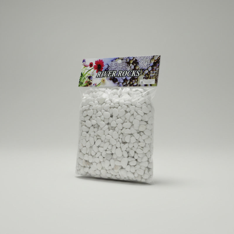 Piedras Decorativas Blancas Tamaño Mini