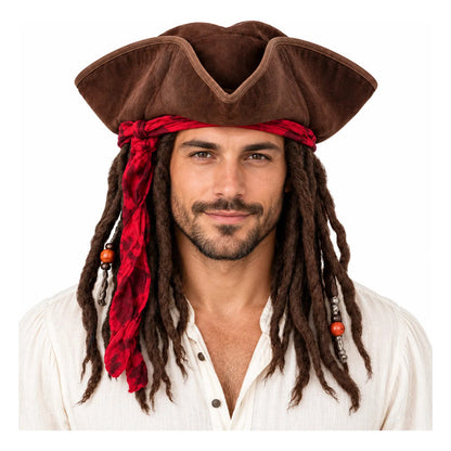 Sombrero Peluca Jack Sparrow