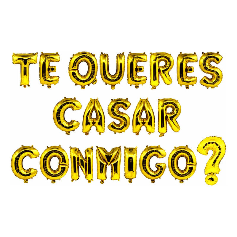 Set de Globos Te Queres Casar Conmigo?