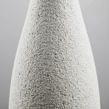 Florero De Cerámica Efecto Arena Con Cuello 19,5cm