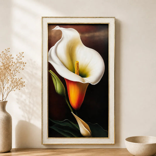 Cuadro De Flores Cala Con Pimpollo