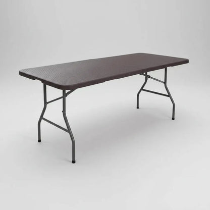 Mesa Plegable Tipo Valija Ratán Pvc